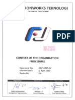SQP-QMR-12 - R0 - Context of The Organization Procedure