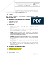 Pdr-Gco-02 Procedimiento Presentación de Propuesta y Cotizaciones