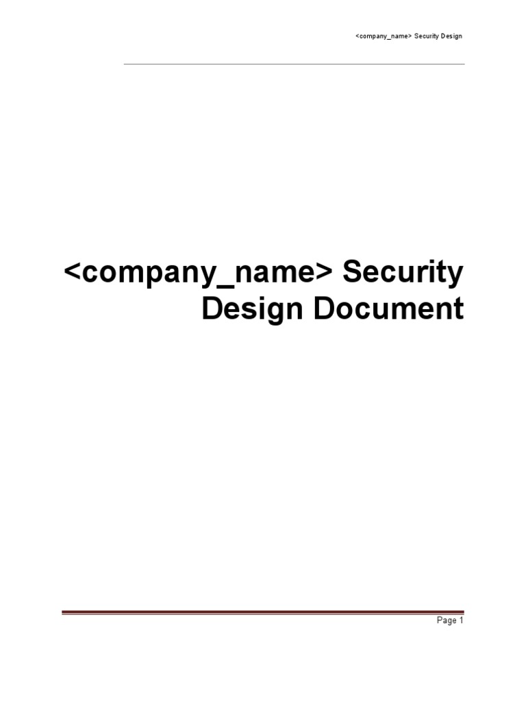 SAP Security Design PDF Information Security Object