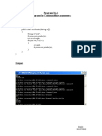 Program No-1 Program For Commandline Arguments