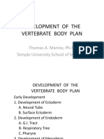 2 - Development of The Vertebrate Body Plan