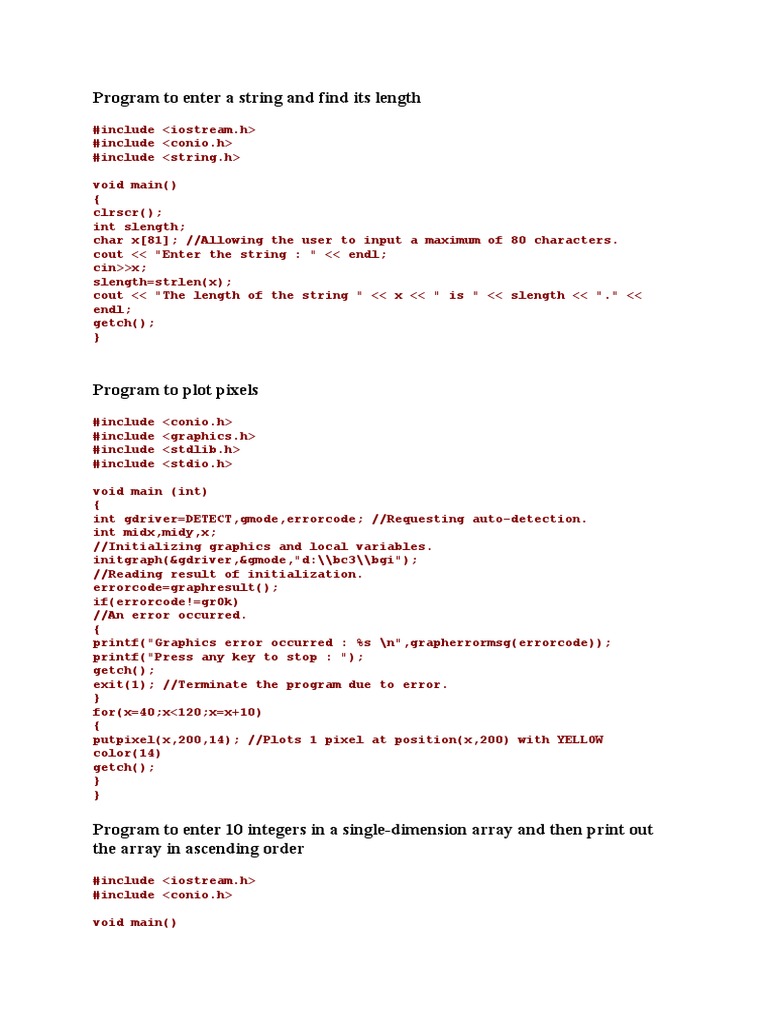 C++ Program | PDF