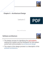 1 Chapter 6 Architectural Design