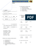 Evaluacion Bimestral de Quimica