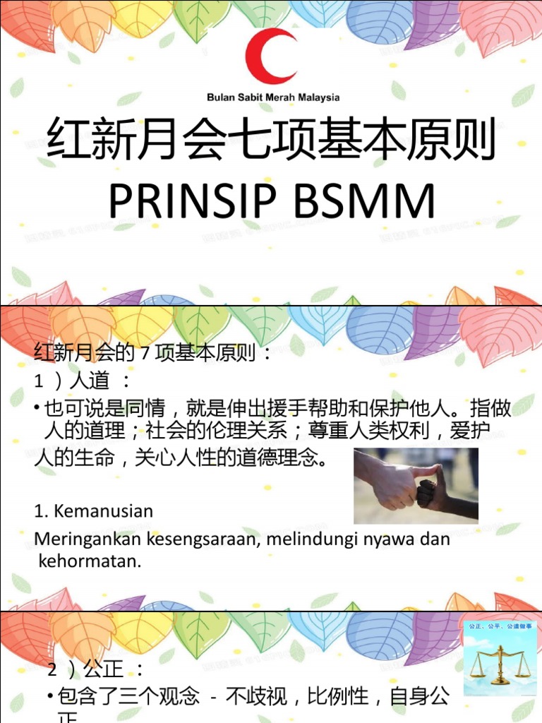 红新月会的七项基本原则PRINSIP BSMM | PDF