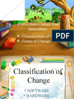 Classification and Form of Change