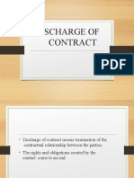 Modes of Discharge of Contract