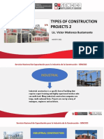 Types of Construction Projects 2: Lic. Victor Matienzo Bustamante