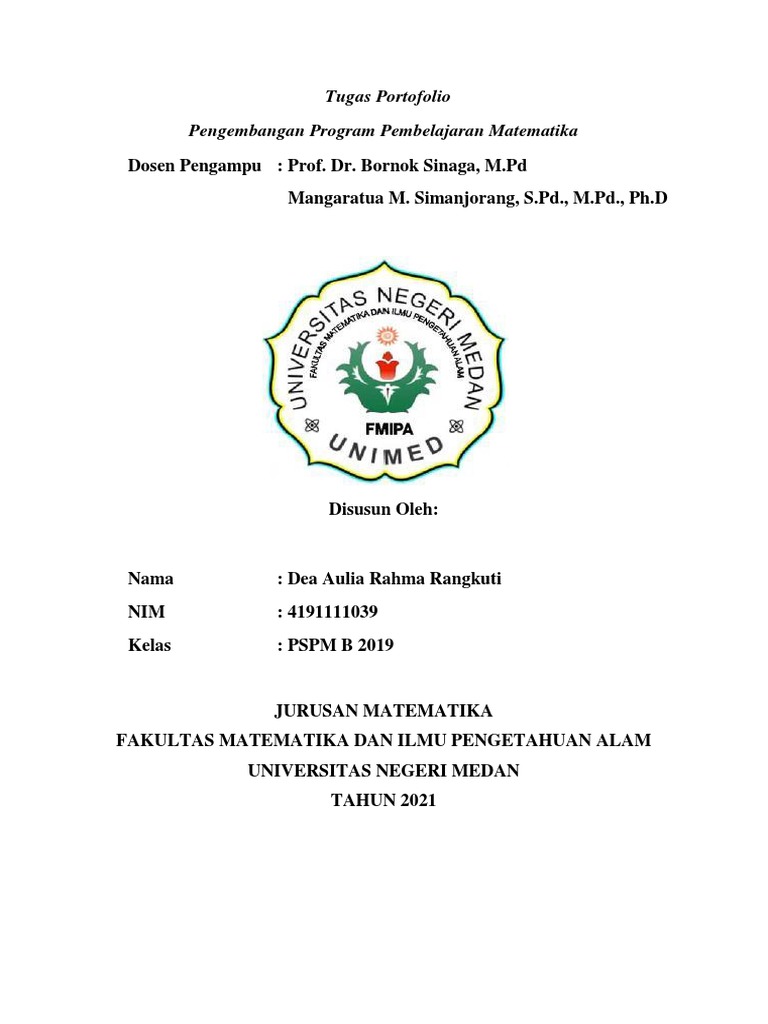 Portofolio Dea Aulia Rahma Rangkuti | PDF