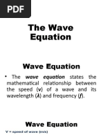 The Wave Equation