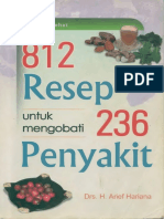 812 Resep Untuk Mengobati 236 Penyakit (Drs. H. Arief Hariana)
