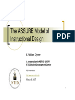 The ASSURE Model of Instructional Design: E. William Clymer