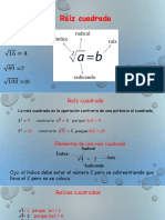 4to ÁLGEBRA Raiz Cuadrada