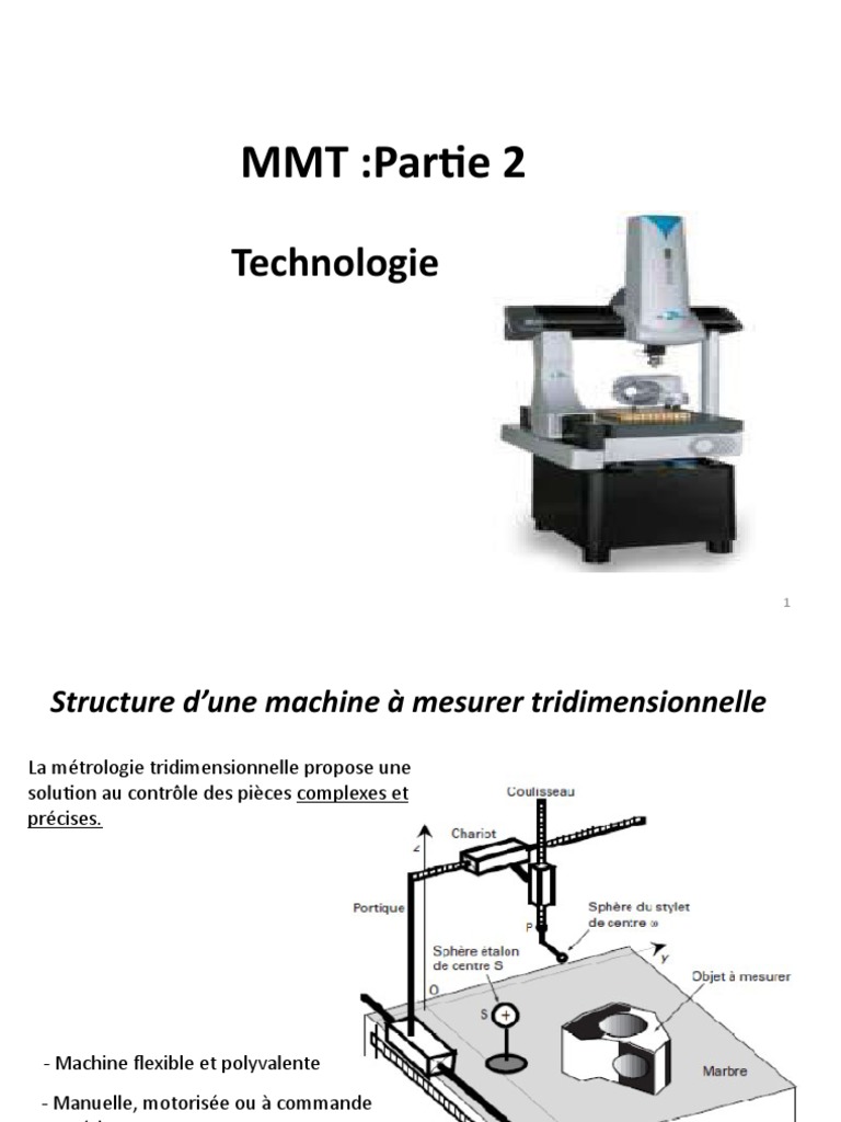 Structure des Machines MMT et Palpeurs | PDF