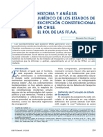 Origen histórico y análisis jurídico de los estados de excepción en Chile