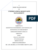 Understanding Solid Waste Management: A Summer Training Report ON