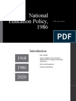 National Education Policy, 1986: Rahi Ajabe-Alhat