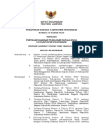 Peraturan Daerah Kabupaten Pesawaran No 10 Tahun 2015