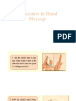 Procedure in Hand Massage