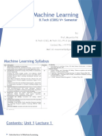 Machine Learning: B.Tech (CSBS) V Semester