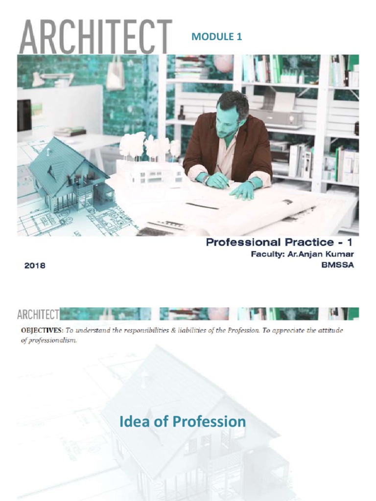 Professional Practive Module 1 | PDF | Architect | Legal Liability