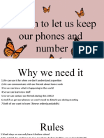 Reason To Let Us Keep Our Phones and Number