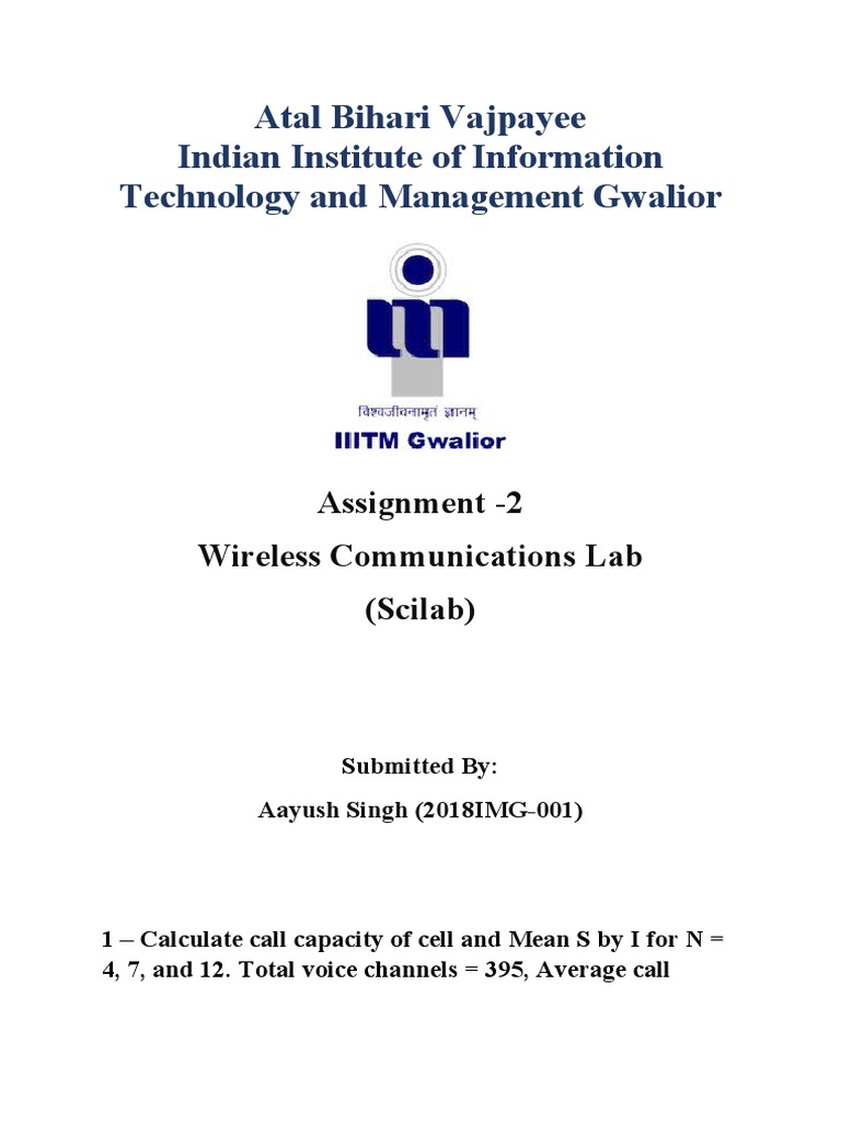 WCT Lab Assignment - 1 | PDF | Computer Science | Telecommunications ...