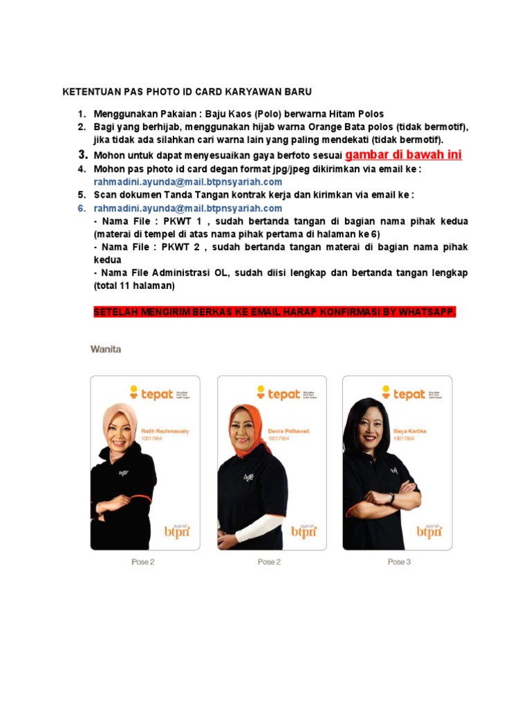 Pose Foto Id Card