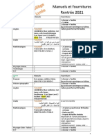 R21 - Fournitures Et Manuels College-Lycee Def