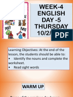 English PPT Thursday Week 4 Term 2