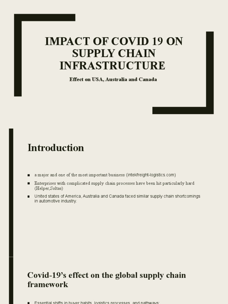 COVID-19's Impact on Supply Chains 2021 | PDF | Supply Chain | Logistics