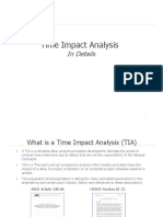 Time Impact Analysis: in Details
