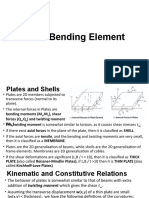 Plate Bending Element Finite Element Analysis