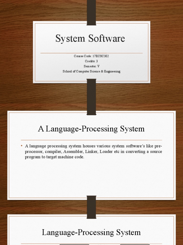 SS Chapter 01 Introduction To A Machine Architecture | PDF | Software ...