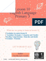 EL P3 Lesson 10
