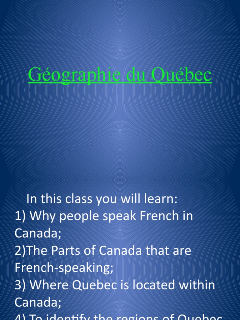 Géographie et régions du Québec | PDF | Québec