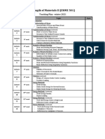 Strength of Materials II (ENME 501) : Teaching Plan - Winter 2021 Week Topic Quiz