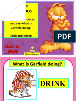 Present Continuos With Garfield