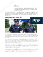 What Is A Police Officer?