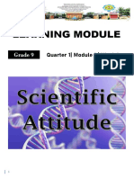 Learning Module: Scientific Attitude