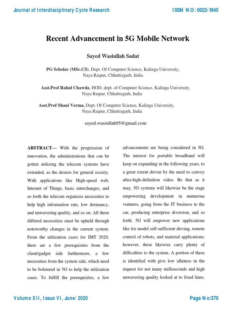 5G Network Evolution & Challenges | PDF | Artificial Intelligence ...