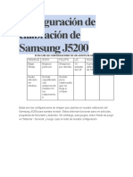 Calibración de Samsung J5200
