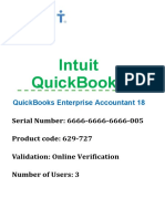 Intuit QuickBooks Enterprise Accountant Edition 18 License-Certificate
