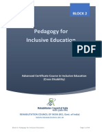 Pedagogy For Inclusive Education