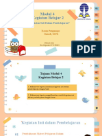 Modul 4-Kegiatan Belajar 2 Kegiatan Inti Dalam Pembelajaran 