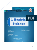 La Théorie de La Production