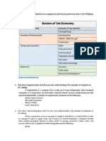 Give An Example of A Flowchart of A Ranging From Primary To Quaternary Sector in The Philippine Market