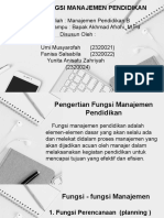 FUNGSI MANAJEMEN PENDIDIKAN