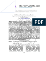 Analisis Pola Persebaran Penyakit Leptospirosis Di Kota Semarang Tahun 2014 - 2016