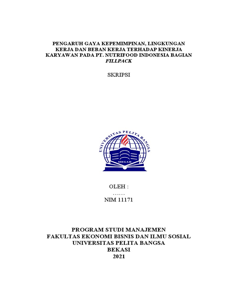 SKRIPSI Contoh+Bab+1 + | PDF | Karier & Perkembangan | Bisnis